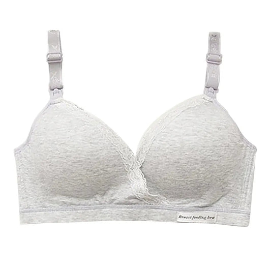 Breastfeeding Bra Without Steel Ring Thin And Comfortable Pregnant Women's Underwear Breastfeeding Bra Open Button Bra New Yes Momma