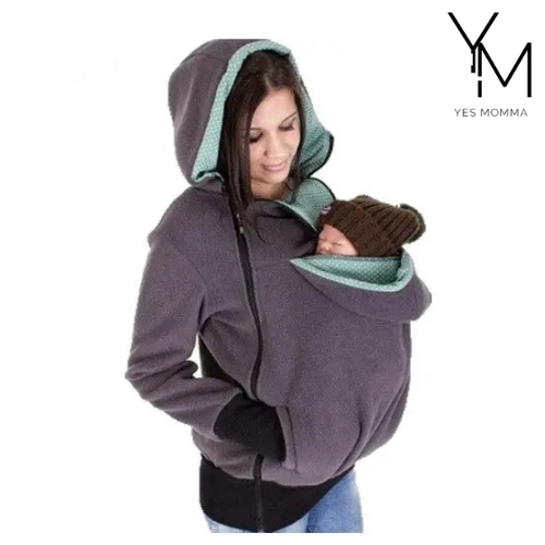 Three-in-one Multi-functional Mother Kangaroo Sweater Coat Dropshipman