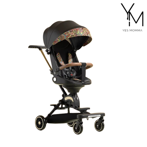 Can Sit And Lie Flat Two-way Folding Lightweight Shock-absorbing High-view Stroller Dropshipman