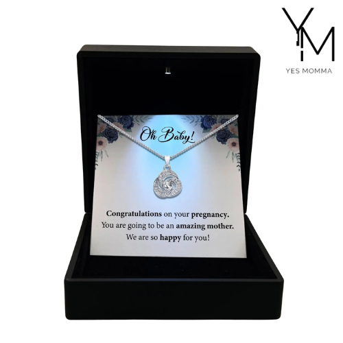 To My Baby - Congratulations On Your Pregnancy - Pregnancy Gift Necklace TRYNDI