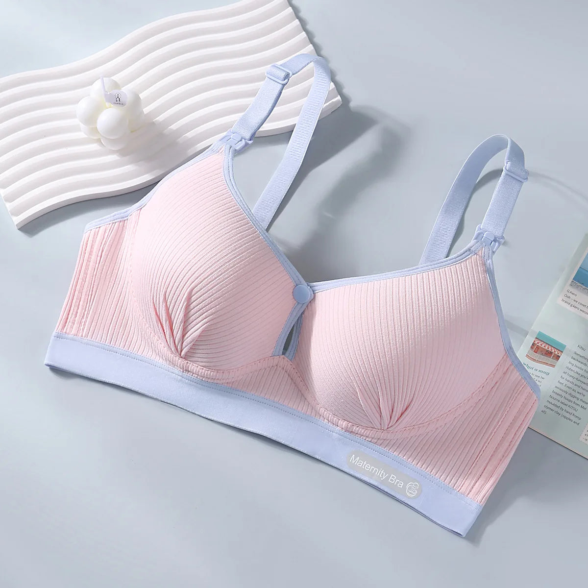 Women's Seamless  Breathable Nursing  Bra For All Seasons  Push-up  Pure Cotton  No Underwire  Maternity Sleepwear Yes Momma