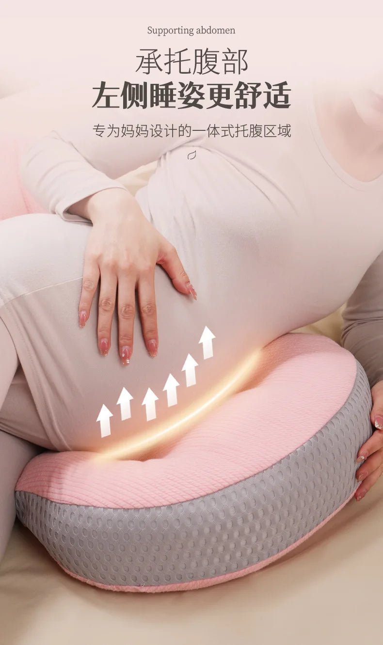 C-Shaped Pregnancy Pillow - Full Body Support for Expectant Mothers YesMomma