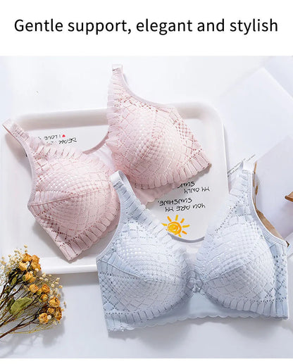 Maternity Nursing Bra - Front Button Closure for Easy Breastfeeding Yes Momma