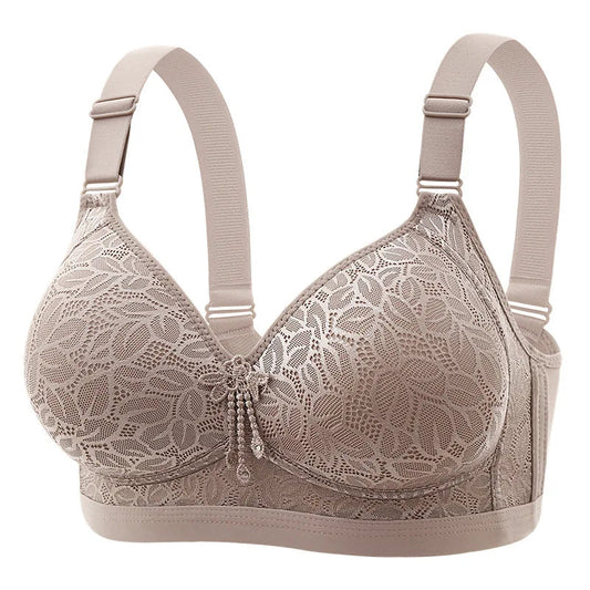Comfortable Breathable Adjustable Brassiere Thin Section Without Steel Ring Bra Large Breasts Appear Small Side Gathering Bra Yes Momma