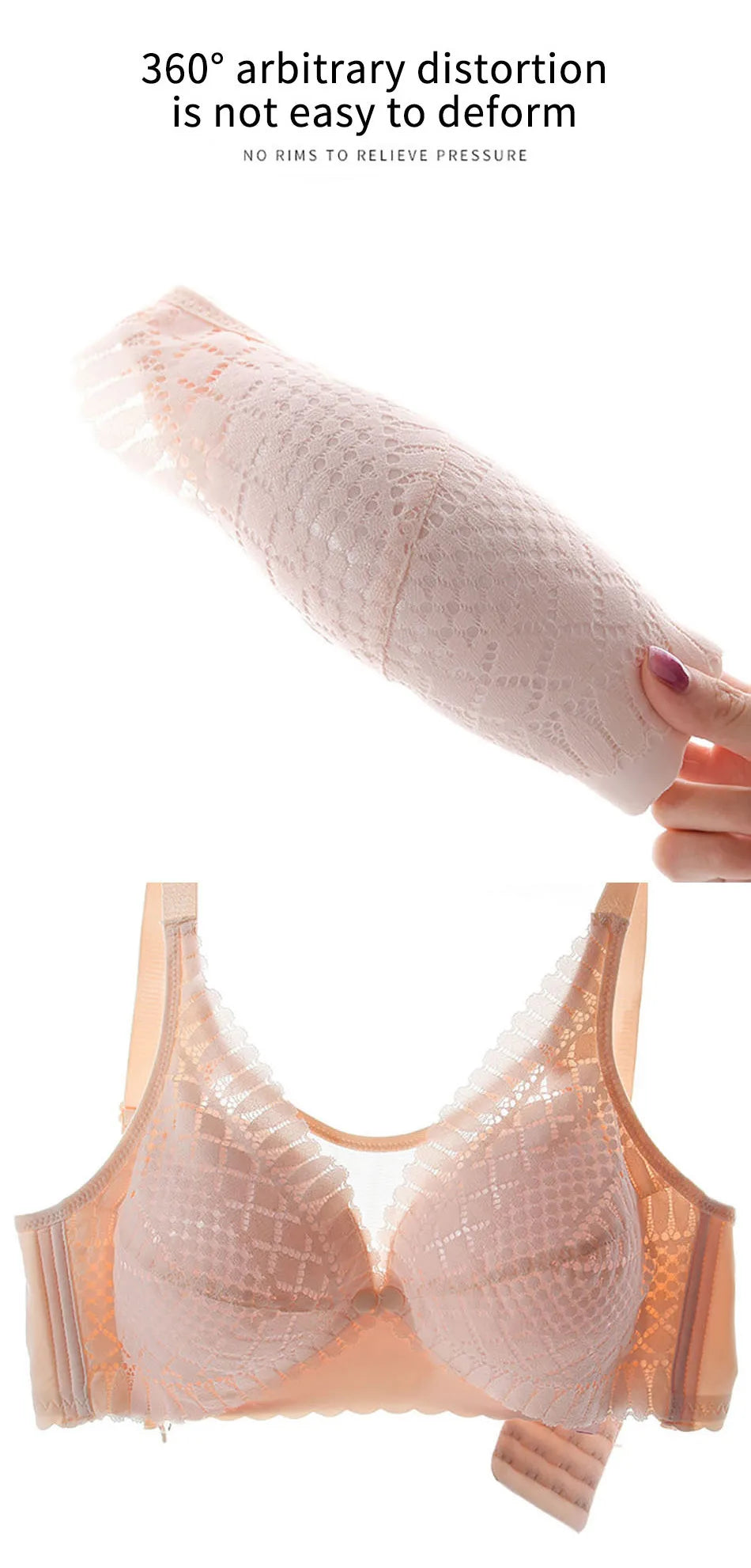 Maternity Nursing Bra - Front Button Closure for Easy Breastfeeding Yes Momma