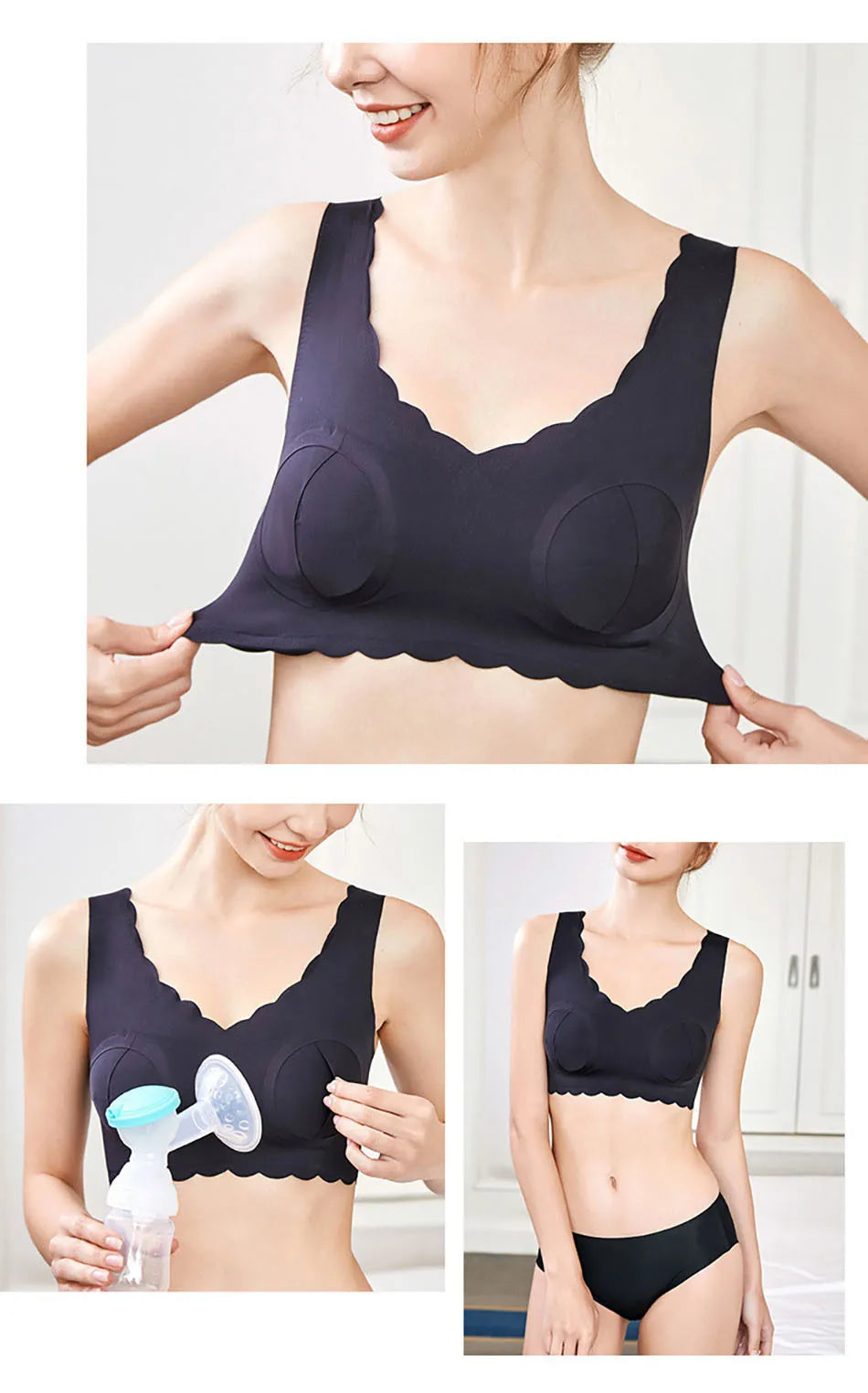 Soft Cotton Nursing Bra - Comfortable and Breathable for Breastfeeding YesMomma