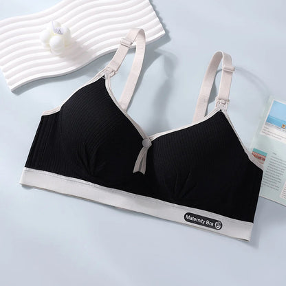 Women's Seamless  Breathable Nursing  Bra For All Seasons  Push-up  Pure Cotton  No Underwire  Maternity Sleepwear Yes Momma