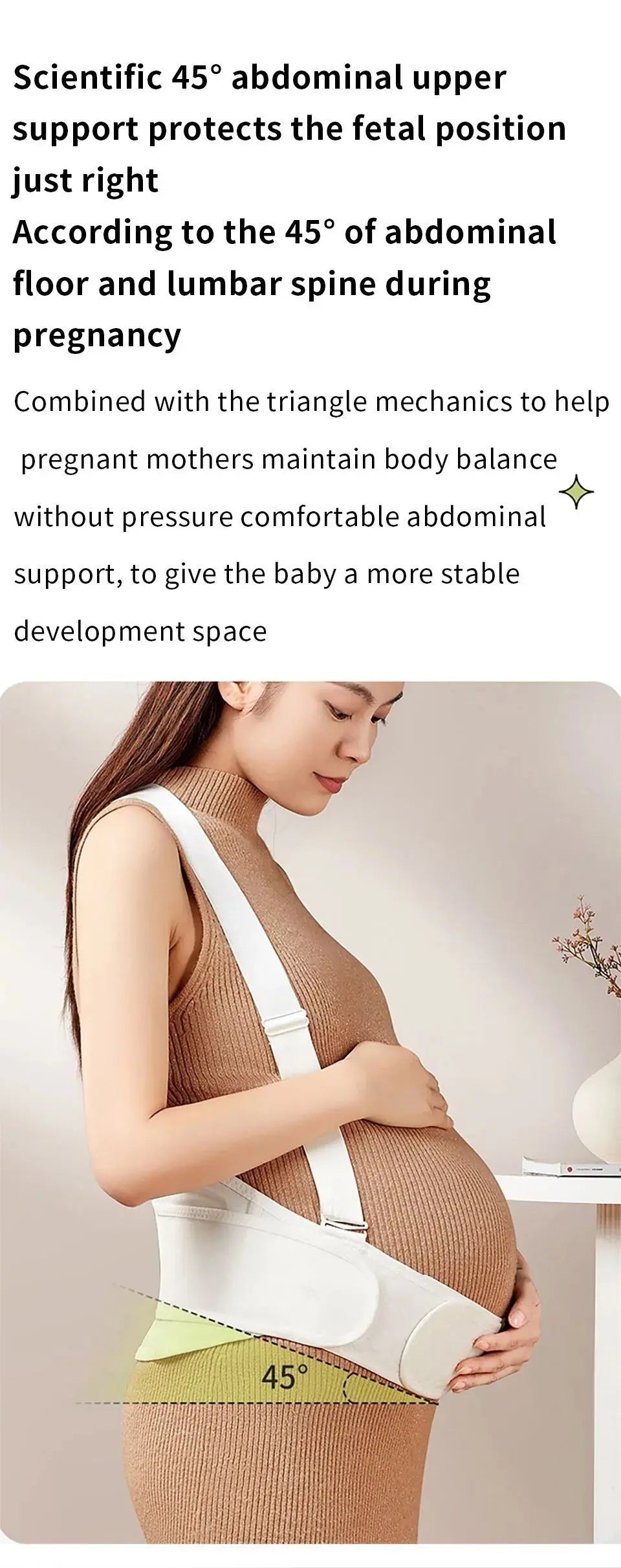 Baby Belly Support Belt - Pregnancy Support and Relief for Expectant Moms YesMomma