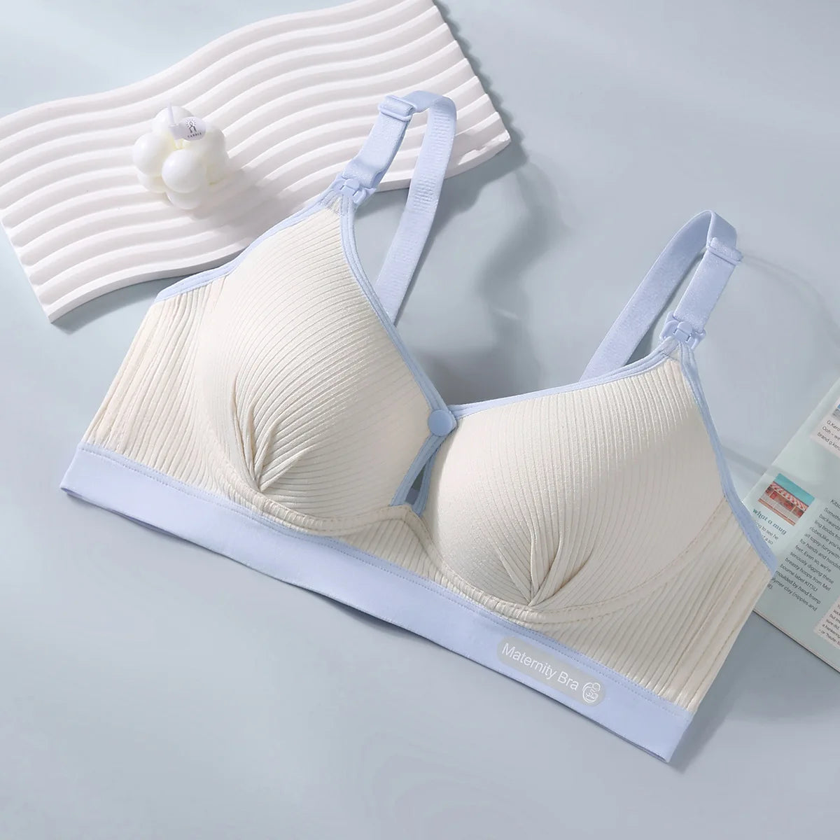 Women's Seamless  Breathable Nursing  Bra For All Seasons  Push-up  Pure Cotton  No Underwire  Maternity Sleepwear Yes Momma