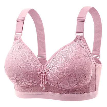 Comfortable Breathable Adjustable Brassiere Thin Section Without Steel Ring Bra Large Breasts Appear Small Side Gathering Bra Yes Momma