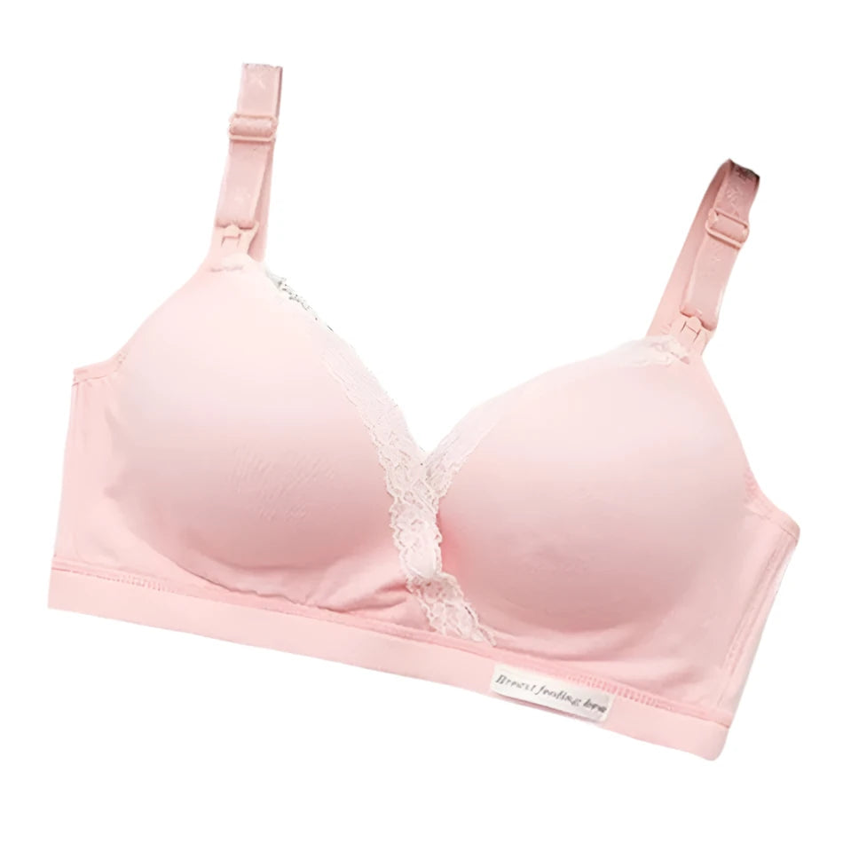 Breastfeeding Bra Without Steel Ring Thin And Comfortable Pregnant Women's Underwear Breastfeeding Bra Open Button Bra New Yes Momma