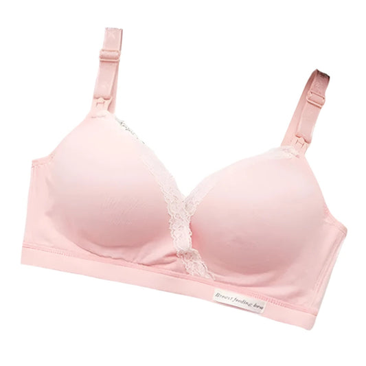 Breastfeeding Bra Without Steel Ring Thin And Comfortable Pregnant Women's Underwear Breastfeeding Bra Open Button Bra New Yes Momma