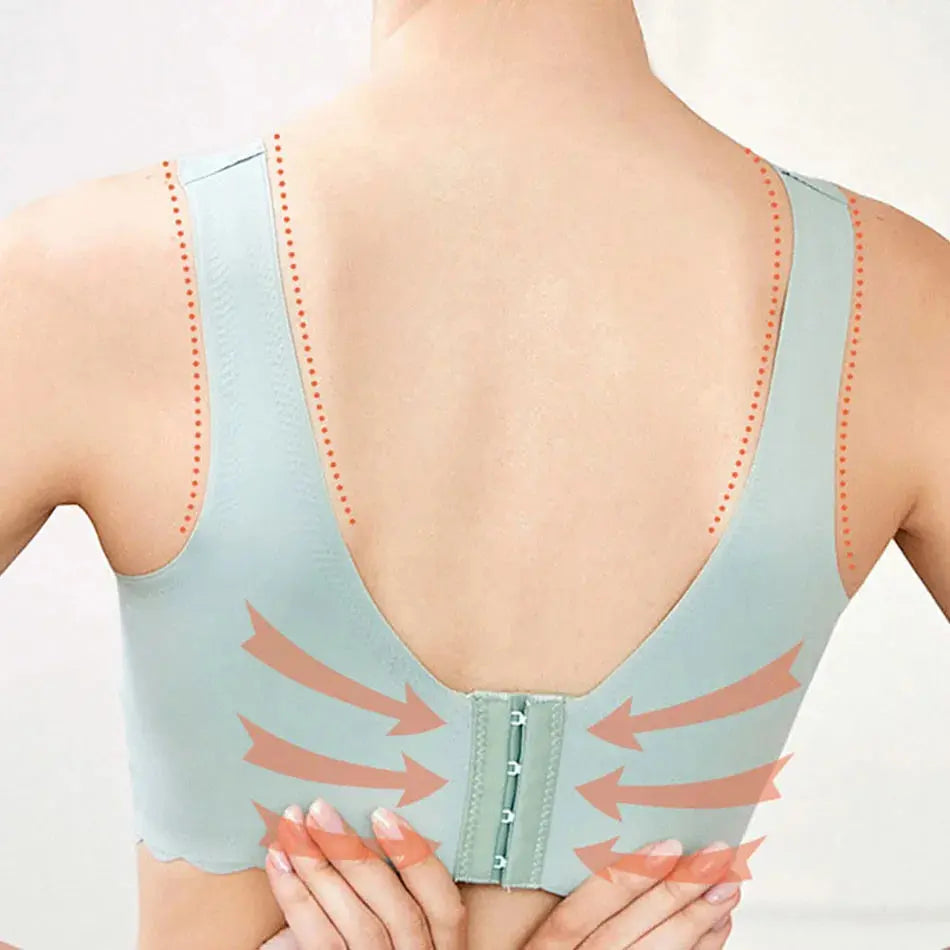 Soft Cotton Nursing Bra for women, designed for comfort and breathability during breastfeeding. Made from a nylon blend for a soft, stretchy fit. Available in Skin Color, Green, Purple, and Black. Features an easy-access design for nursing convenience