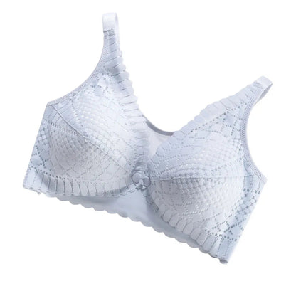 Maternity Nursing Bra - Front Button Closure for Easy Breastfeeding Yes Momma