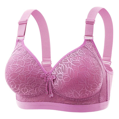 Comfortable Breathable Adjustable Brassiere Thin Section Without Steel Ring Bra Large Breasts Appear Small Side Gathering Bra Yes Momma