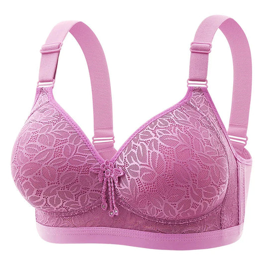 Comfortable Breathable Adjustable Brassiere Thin Section Without Steel Ring Bra Large Breasts Appear Small Side Gathering Bra Yes Momma