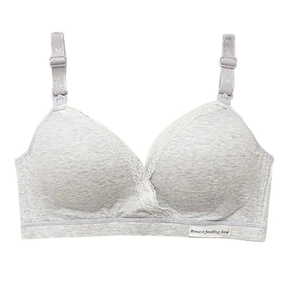 Breastfeeding Bra Without Steel Ring Thin And Comfortable Pregnant Women's Underwear Breastfeeding Bra Open Button Bra New Yes Momma