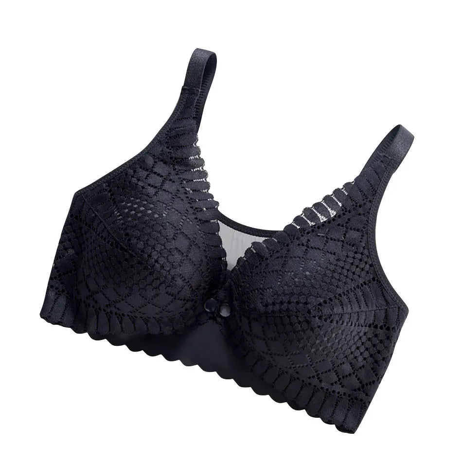 Maternity Nursing Bra - Front Button Closure for Easy Breastfeeding Yes Momma