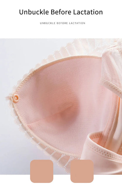 Maternity Nursing Bra - Front Button Closure for Easy Breastfeeding Yes Momma
