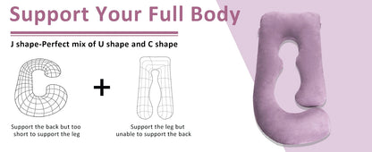 Full Body Pregnancy Pillow - Ultimate Support for Expectant Mother YesMomma