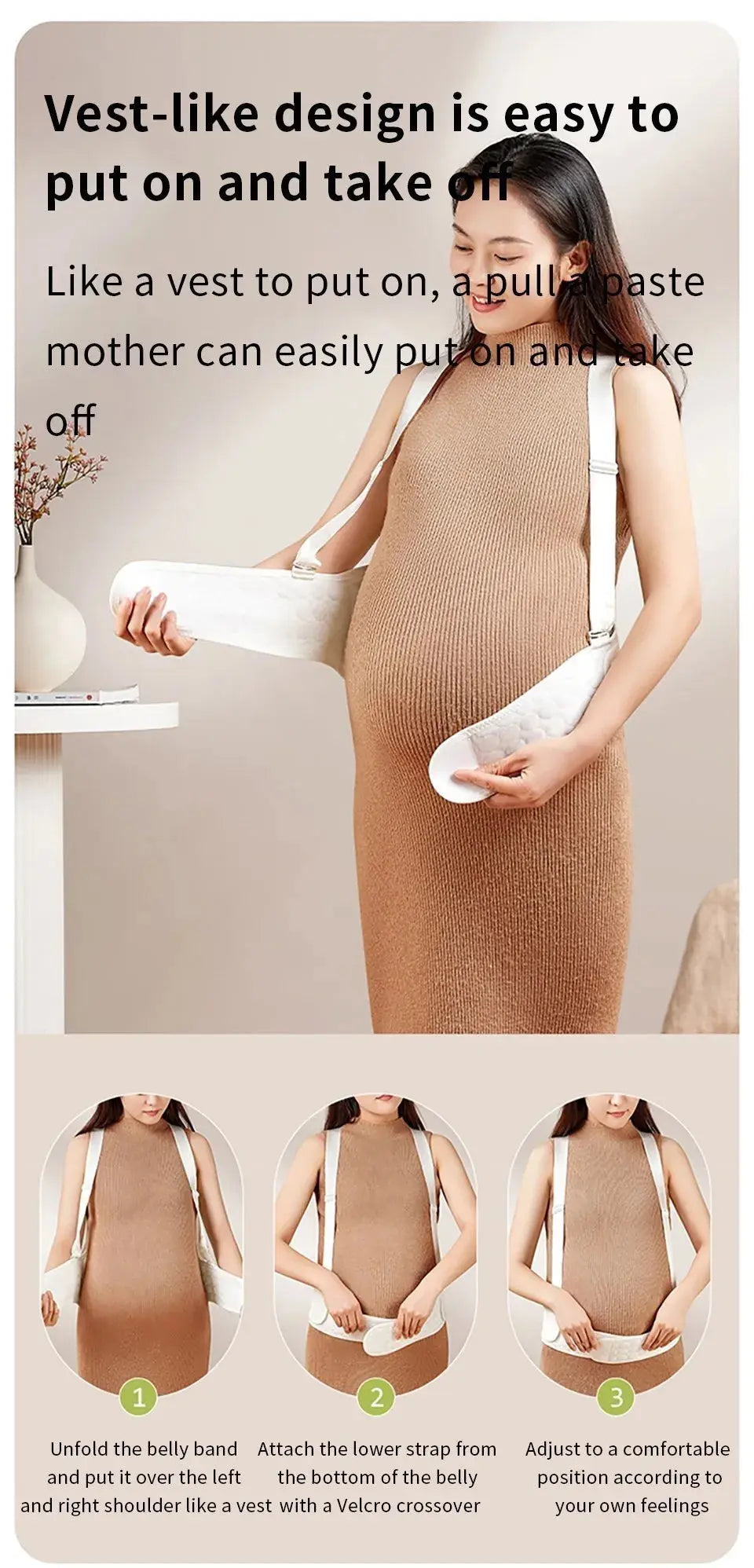 Baby Belly Support Belt - Pregnancy Support and Relief for Expectant Moms YesMomma