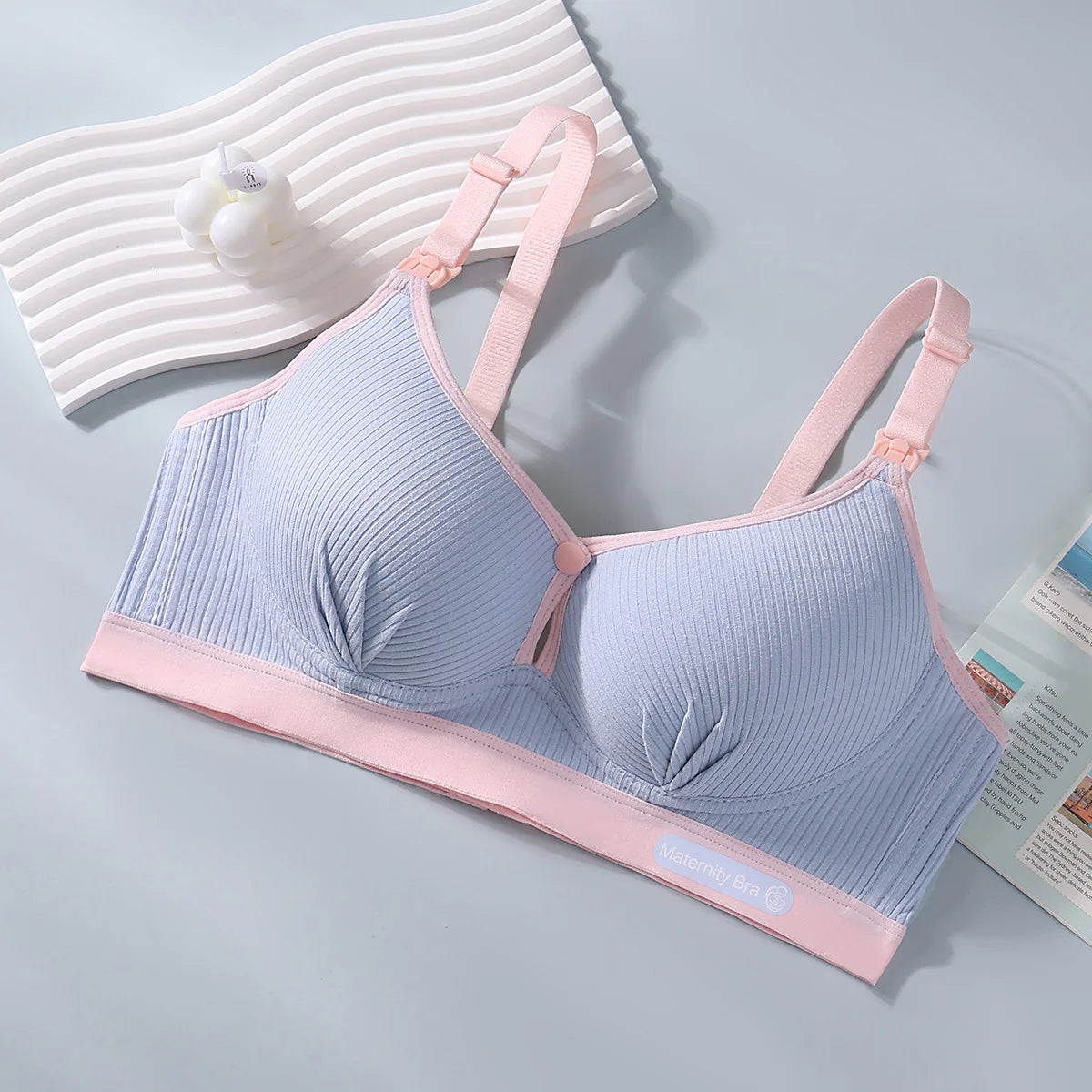Women's Seamless  Breathable Nursing  Bra For All Seasons  Push-up  Pure Cotton  No Underwire  Maternity Sleepwear Yes Momma