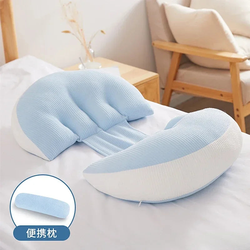 C-Shaped Pregnancy Pillow - Full Body Support for Expectant Mothers YesMomma