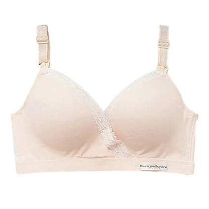 Breastfeeding Bra Without Steel Ring Thin And Comfortable Pregnant Women's Underwear Breastfeeding Bra Open Button Bra New Yes Momma