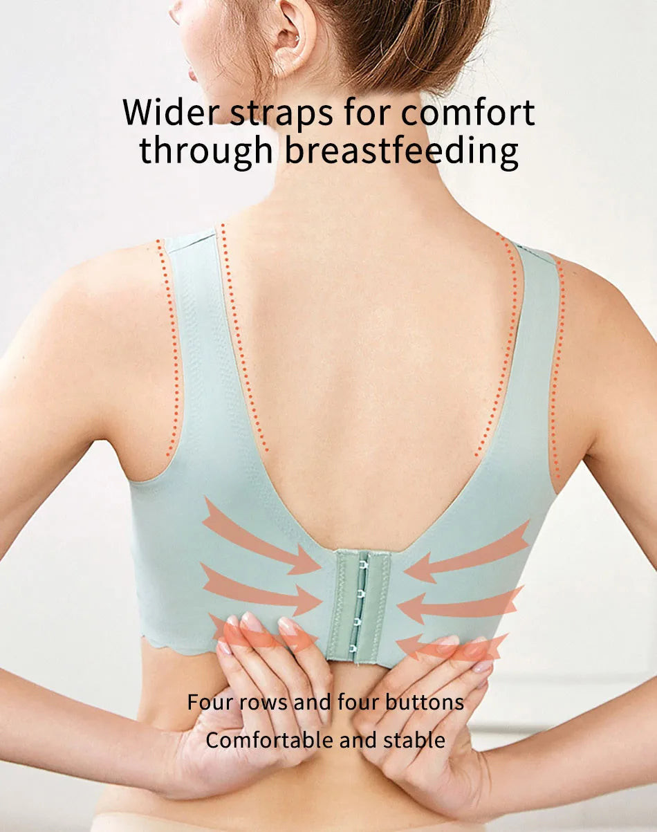 Soft Cotton Nursing Bra - Comfortable and Breathable for Breastfeeding YesMomma