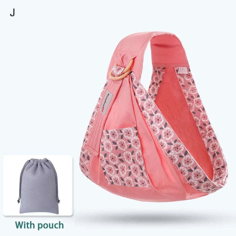 Baby Wrap Sling with Nursing Cover – Breathable Ergonomic Carrier for Newborns Yes Momma