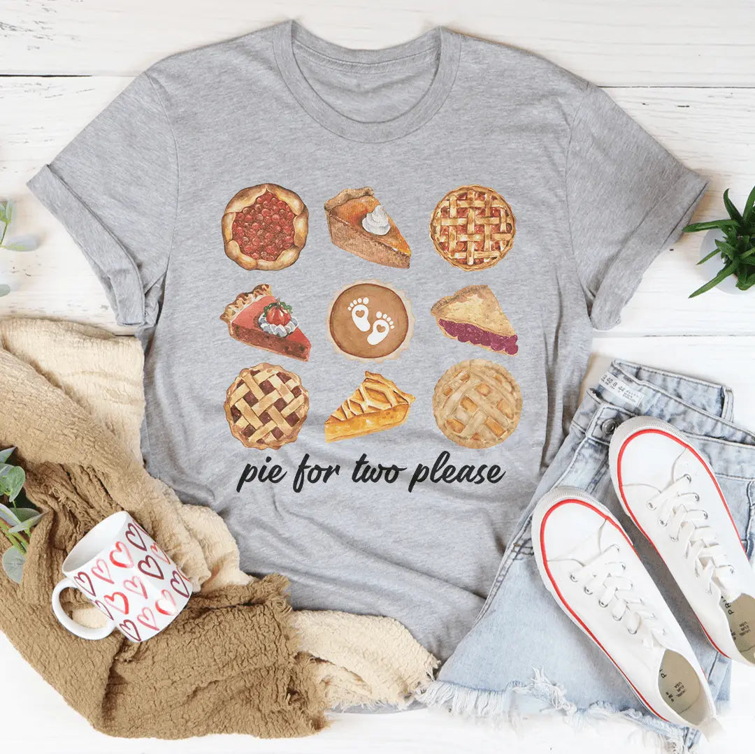 Pie For Two Please Pregnancy Tee-1