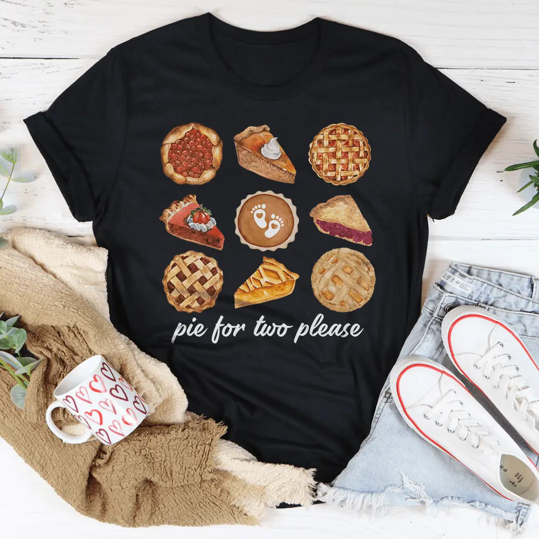 Pie For Two Please Pregnancy Tee-0